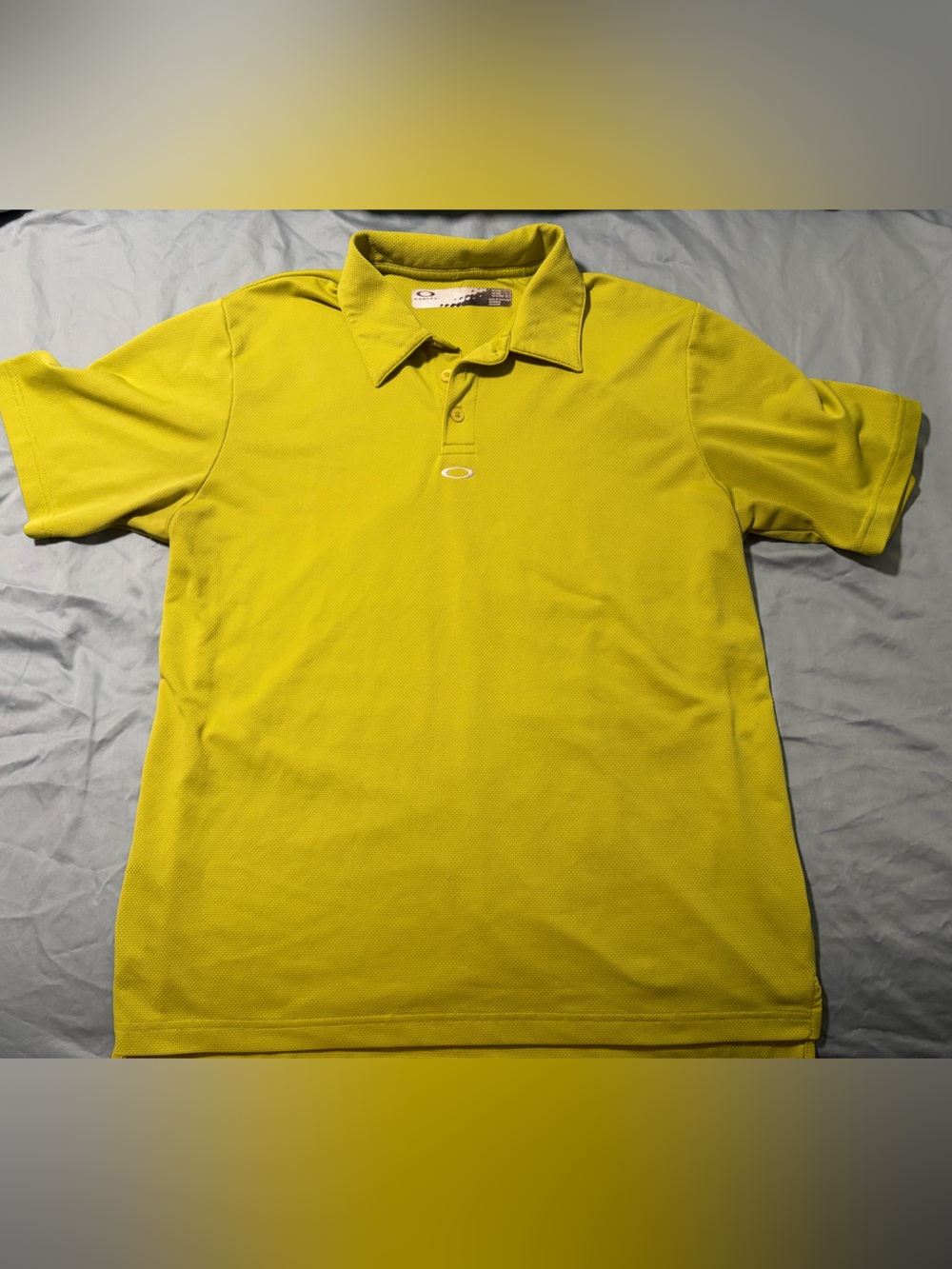 Oakley- Neon Green Polo with Embroidered Logo